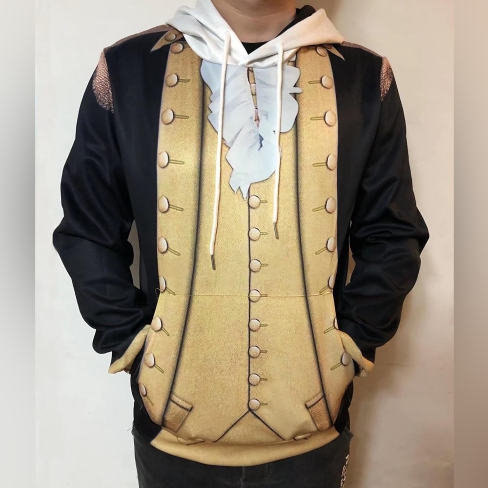 Nwot Historical Hoodie Cosplay Costume Pullover Sweatshirt Kids Adults Unisex